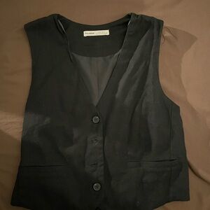 Pull&Bear Classic Black Vest